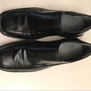 George men’s slip on Square to dress shoes new